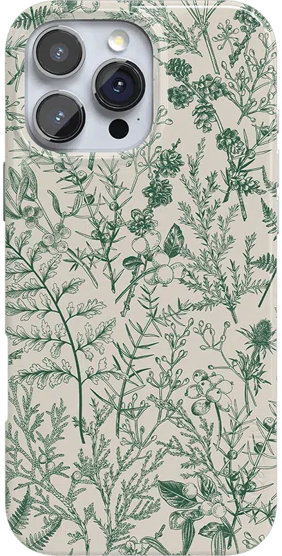 Sage Garden | Green Floral Case