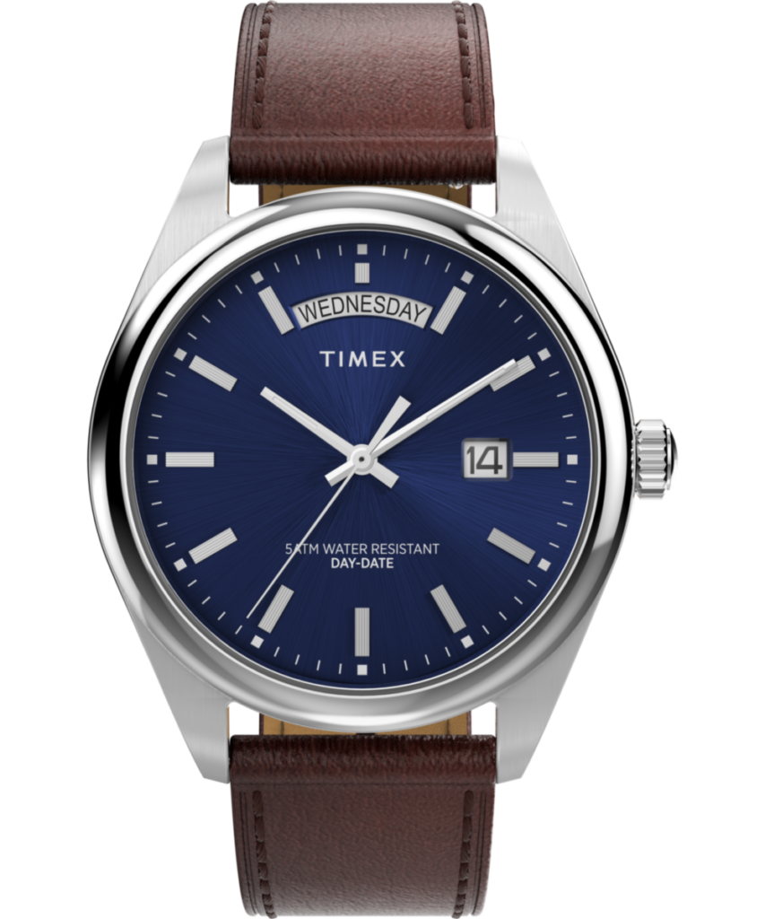 Timex Legacy 41mm Leather Strap Watch