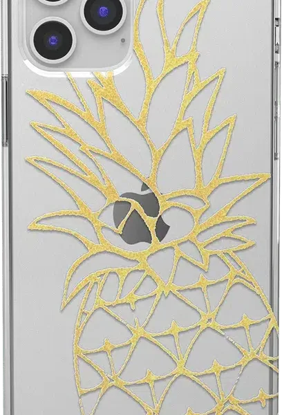 You're a Fine-Apple | Gold Pineapple Clear Case